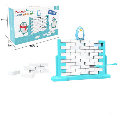 Pinguin Eiswand Balance Familien Spiel