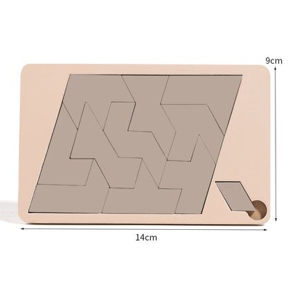 Tangram Rätsel Puzzle Spiel aus Holz