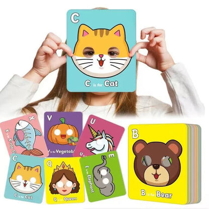 Alphabet Lernkarten mit Tierdesigns