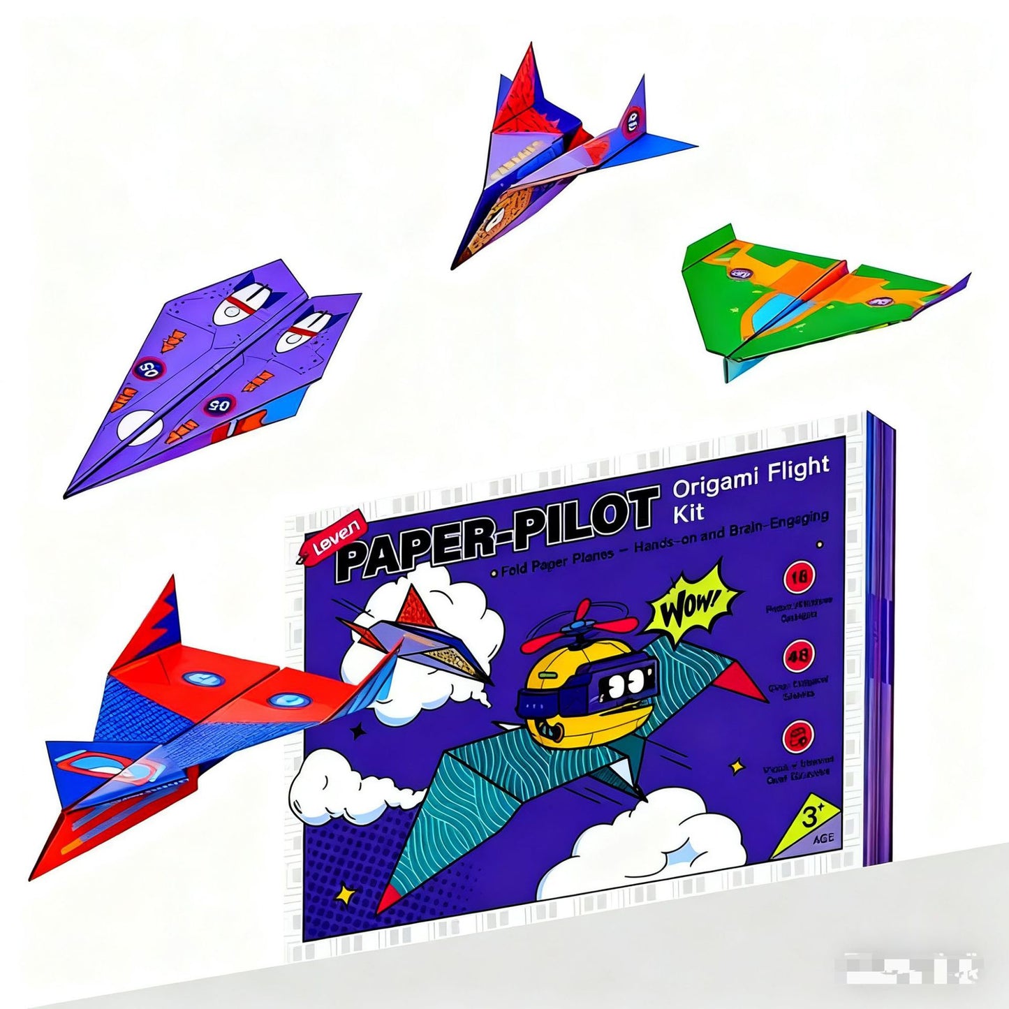 Origami Papier Flieger Bau Set mit Anleitungen