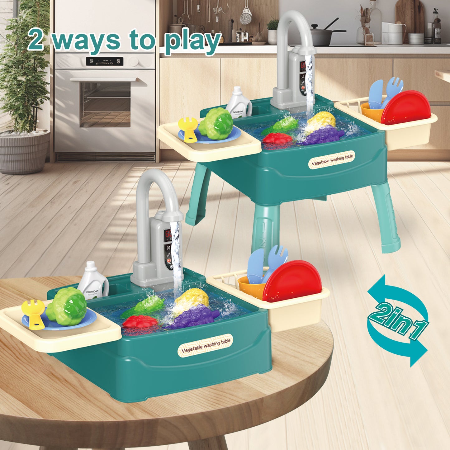 WasserWunder - Spielküche mit Magischem Wasserhahn