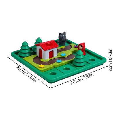 Montessori Rotkäpchen Puzzle und Geschicklichkeitsspiel
