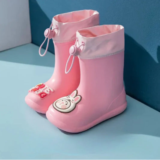 Wasserdicht für Kinder – Regenstiefel mit Bärmotiv und Zugband