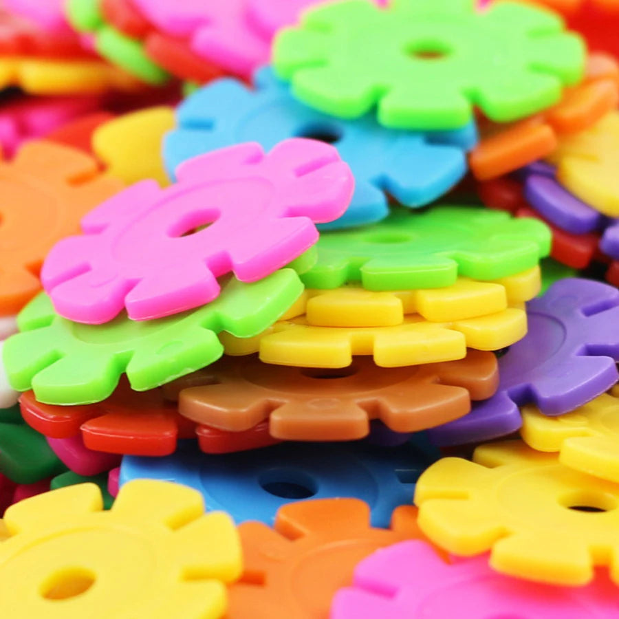 Flockenförmige Montessori Spielbausteine