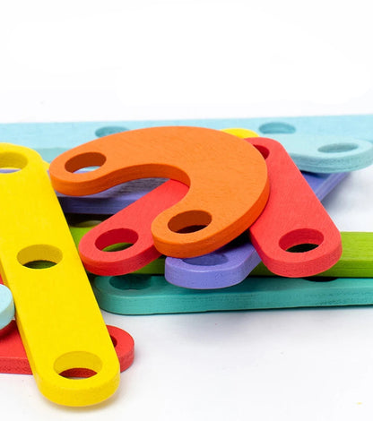 Kreatives Montessori Nagel Puzzle Spielzeug Aus Holz