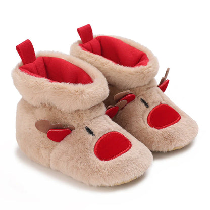 Weihnachtshausschuhe für Kinder - Süße Rentier & Santa Designs