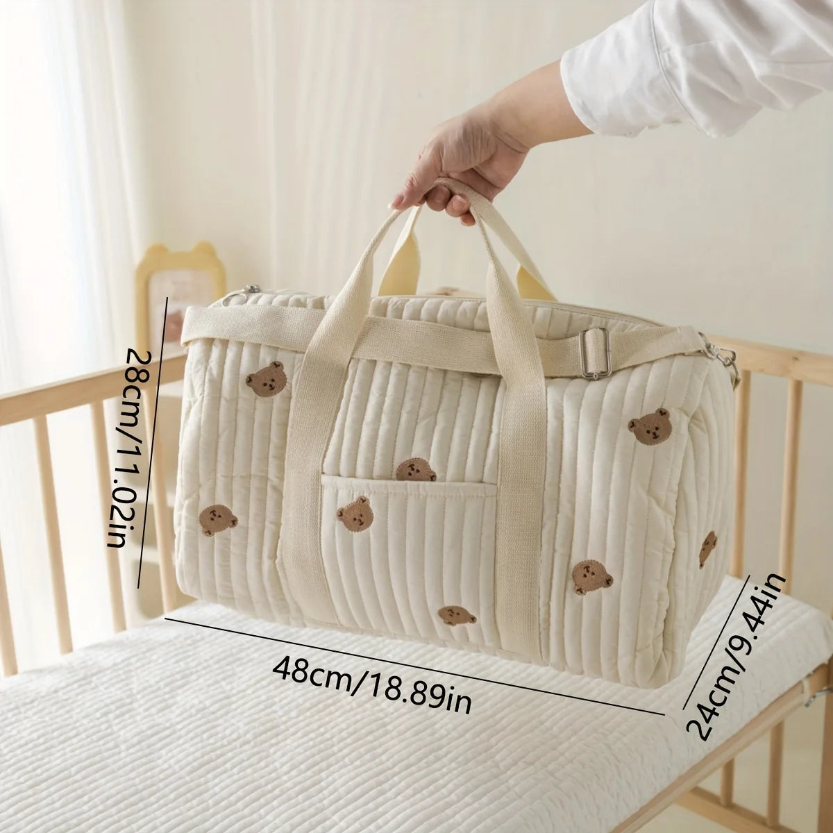 Große Mammi Baby Tasche - Platz für alles was Mütter brauchen!