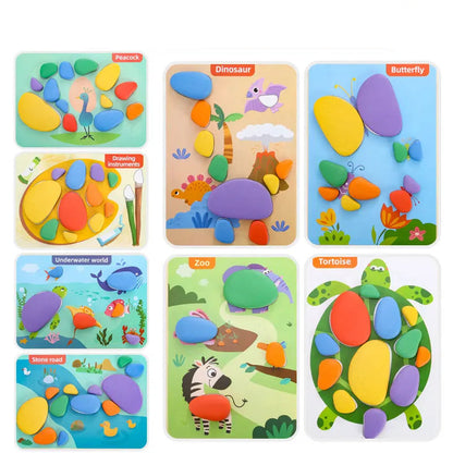 Pädagogisches Montessori Farben und Formen Puzzle und Rätsel Set