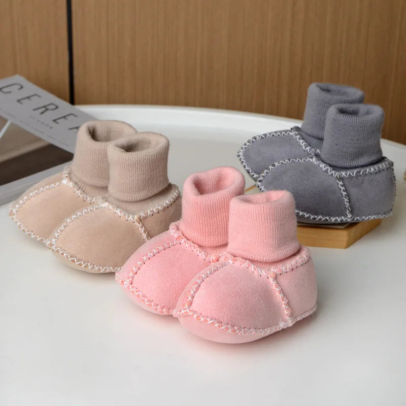 Warme Baby Schuhe mit Fellfutter