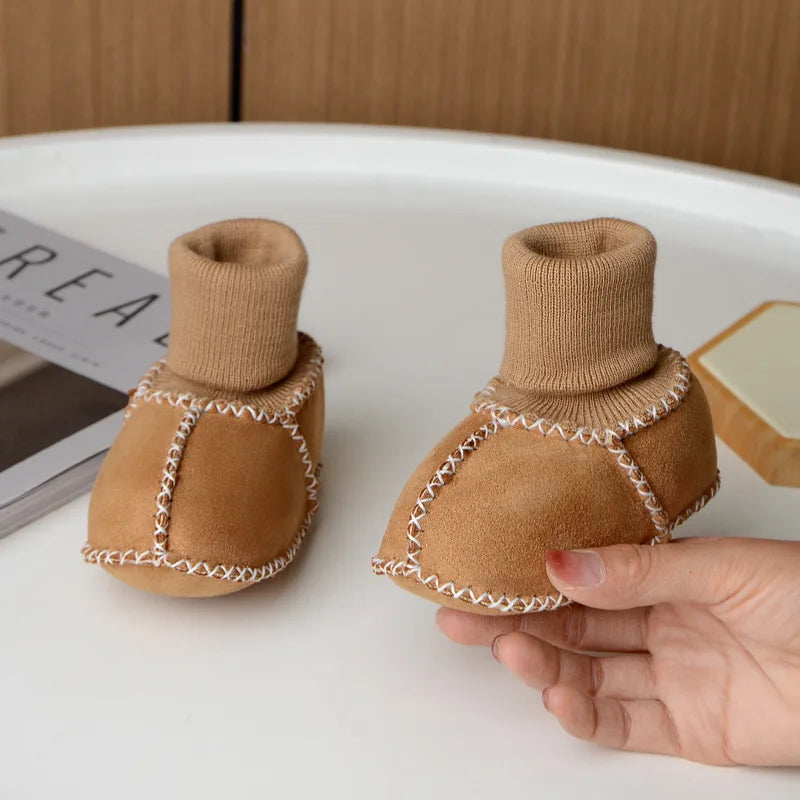 Warme Baby Schuhe mit Fellfutter