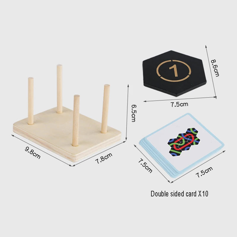 PfadPuzzle - Pädagogisches Weg Finder Lern- und Familien Spiel