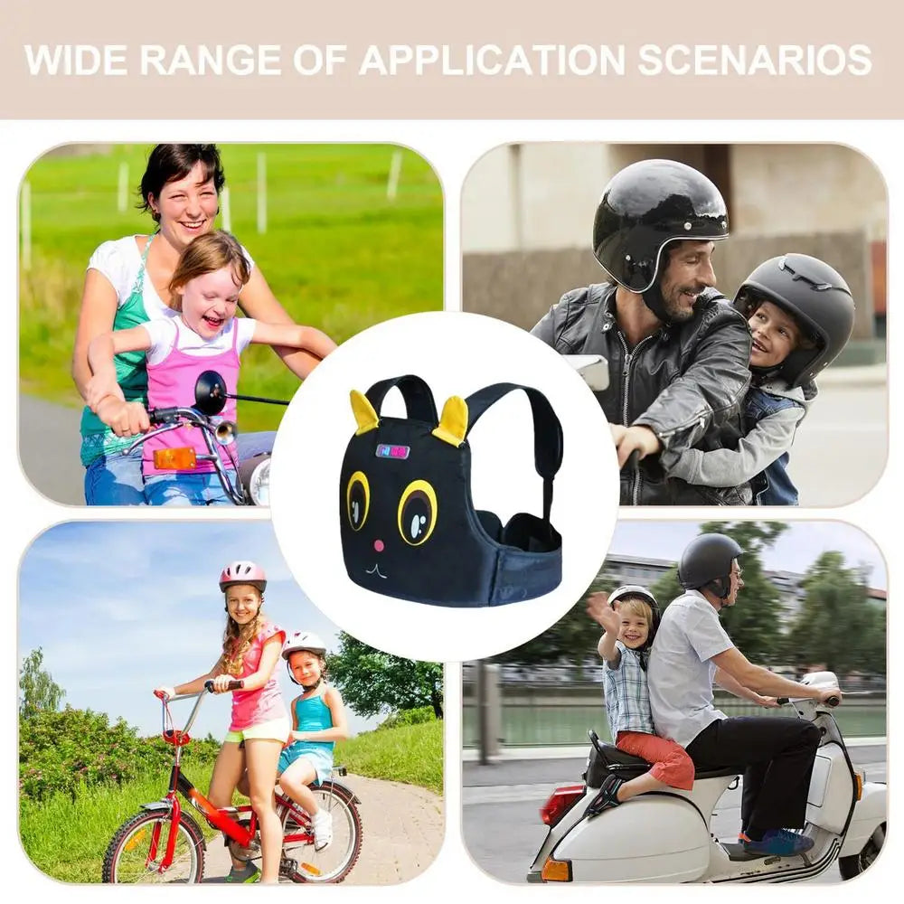 Kindersicherheitsgurt für Roller & Motorrad – Verstellbarer Sicherheitsrucksack