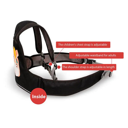 Kindersicherheitsgurt für Roller & Motorrad – Verstellbarer Sicherheitsrucksack