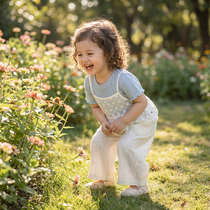 Süßes 3-teiliges Baby-Mädchen Set für Frühling & Sommer – Kurzarm Oberteil mit Spitze, Hose & Outfit