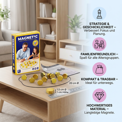 Magnetisches Strategie-Spiel – Interaktives Geschicklichkeitsspiel für die ganze Familie