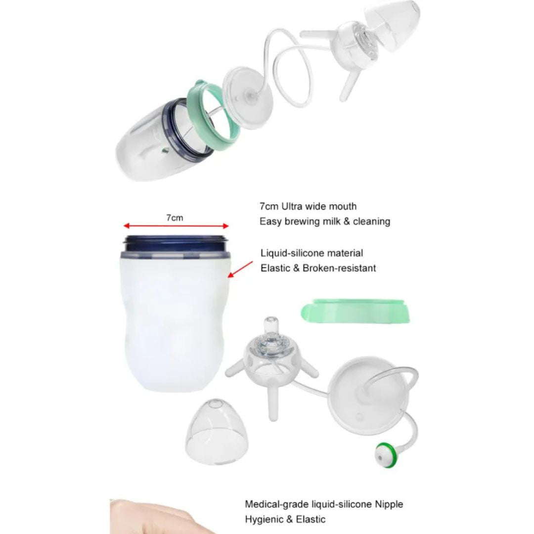 Silicone Baby-Flaschentrainer – Lernflasche für Babys