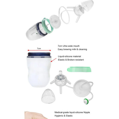 Silicone Baby-Flaschentrainer – Lernflasche für Babys