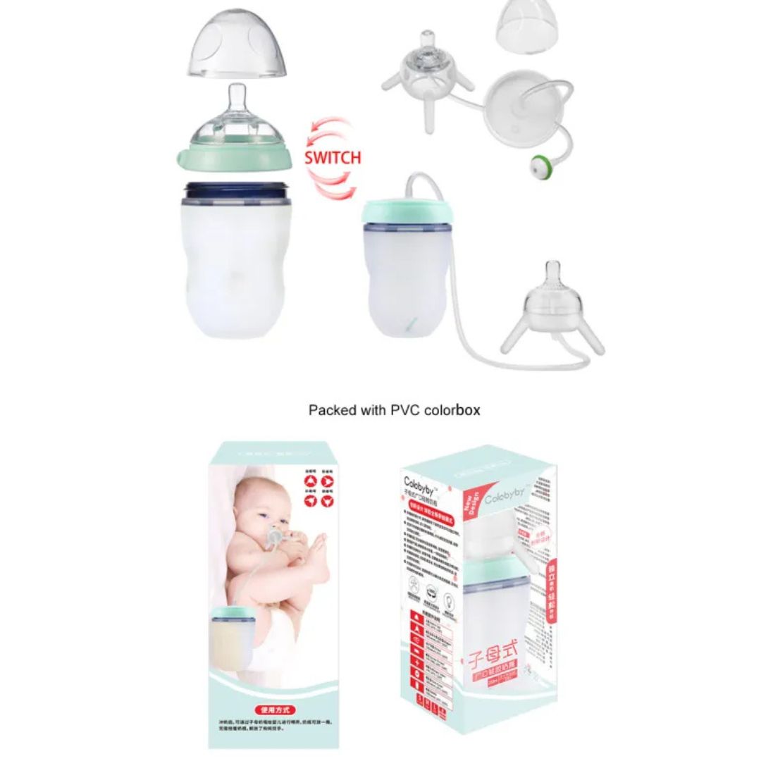 Silicone Baby-Flaschentrainer – Lernflasche für Babys