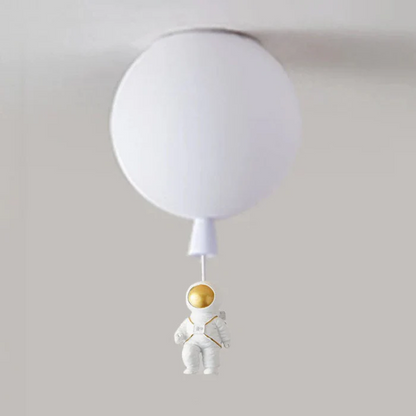 Moderne Mond/Astronaut LED-Deckenleuchte für Kinderzimmer