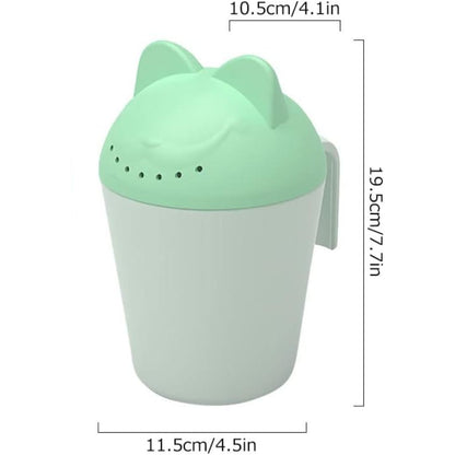 Kinder Gießkanne mit Katzen-Design – Ergonomischer Badebecher zum Duschen