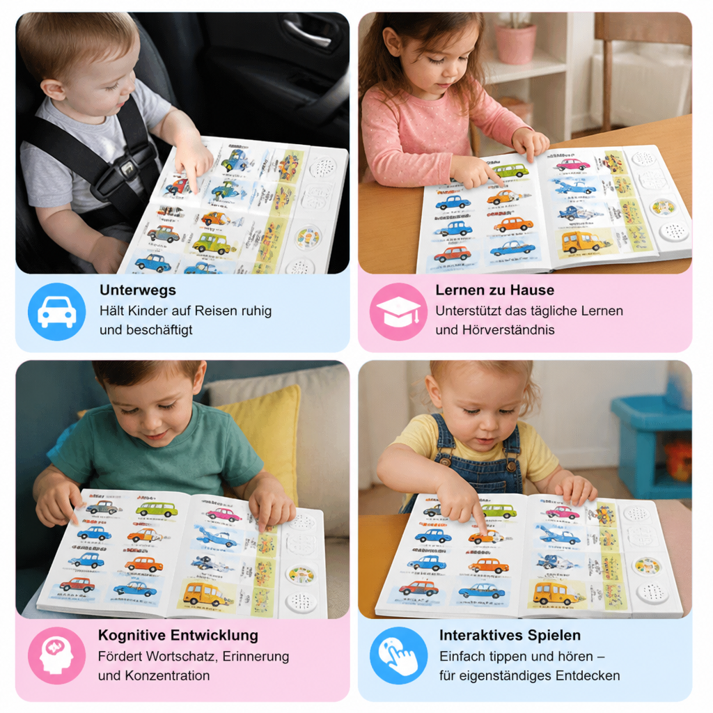 Interaktives Englisch-Soundbuch für Kinder – Antippen, Anhören & Spielerisch Lernen