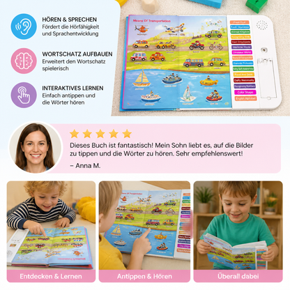 Interaktives Englisch-Soundbuch für Kinder – Antippen, Anhören & Spielerisch Lernen