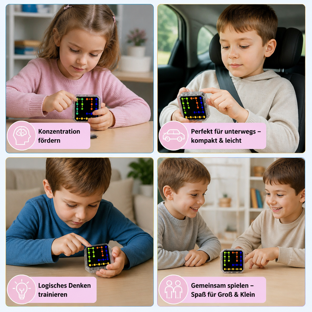 Smartes LED-Logik-Puzzlespiel – Über 800 knifflige Gehirntraining-Level