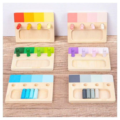 Farbenfrohe Montessori-Tafel – Lernspaß