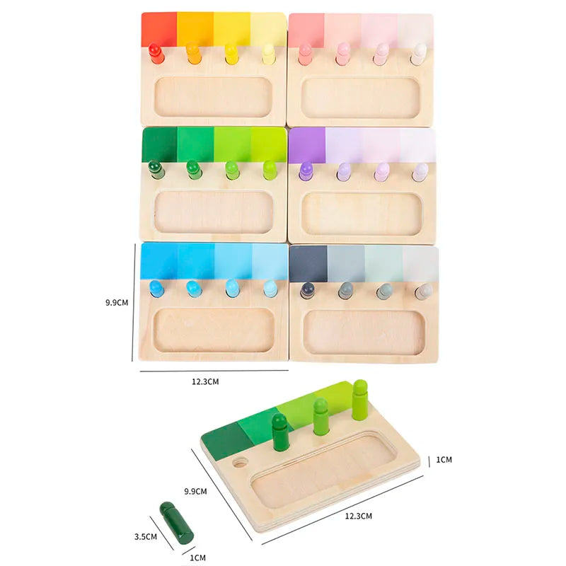 Farbenfrohe Montessori-Tafel – Lernspaß