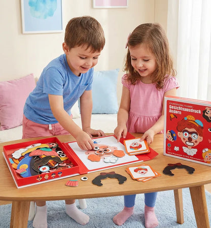 Pädagogisches Gesichtsausdruck Lern Puzzle für Kinder