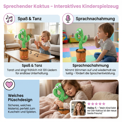Sprechender Kaktus - Interaktives Kinderspielzeug