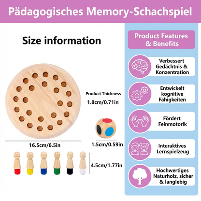 Pädagogisches Memory-Schachspiel