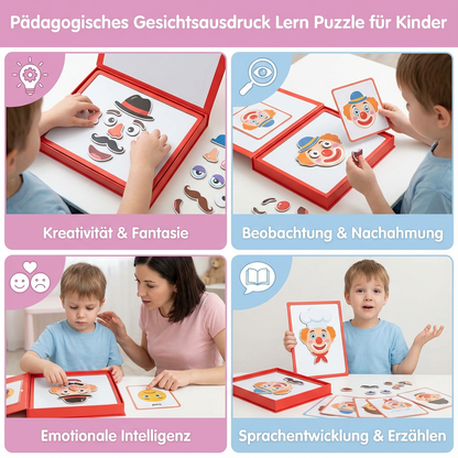 Pädagogisches Gesichtsausdruck Lern Puzzle für Kinder