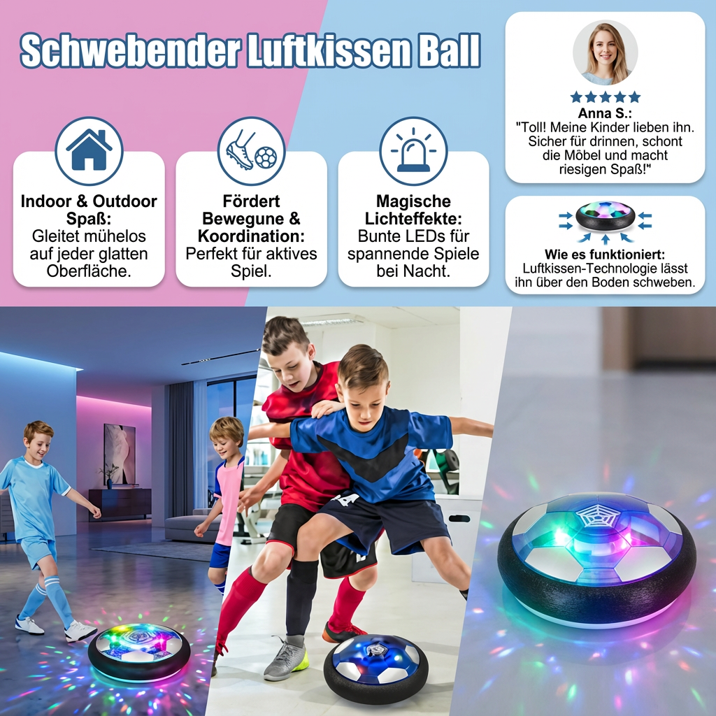 Schwebender Luftkissen Ball