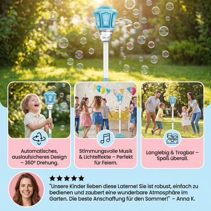 Seifenblasen Laterne für Kinder – Automatische Bubble Lampe