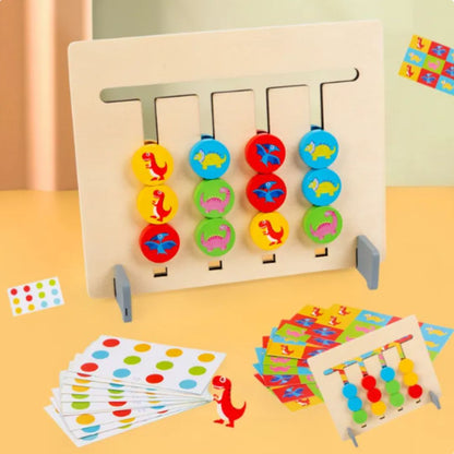 Montessori Zuordnungs Farbenmuster Spiel aus Holz