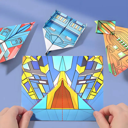 Papier Flieger Bau Set mit Anleitungen