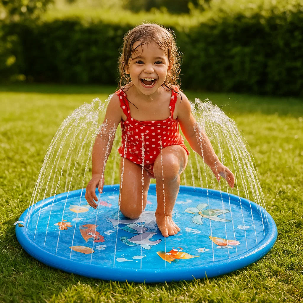 Kinder Pool mit Wasserfontänen