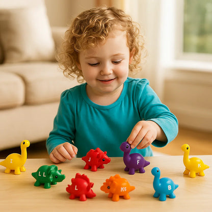 Pädagogisches Montessori Farben Dinosaurier Sortier Spiel Set