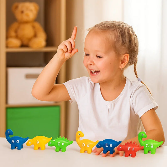 Pädagogisches Montessori Farben Dinosaurier Sortier Spiel Set