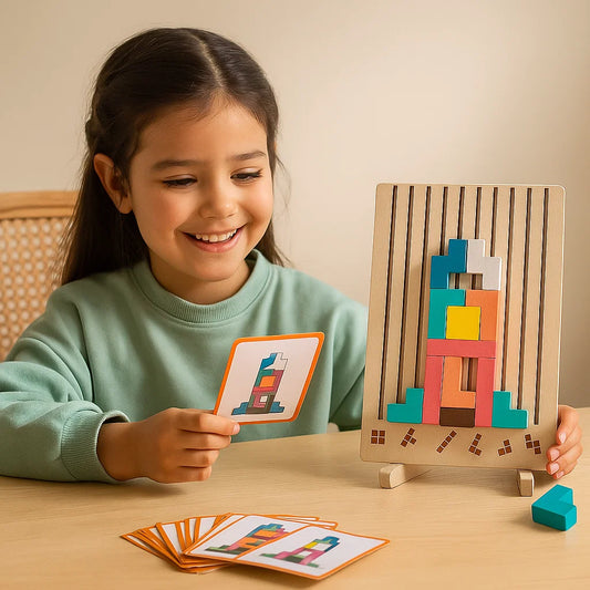 Montessori Holz Baustein und Formen Spiel