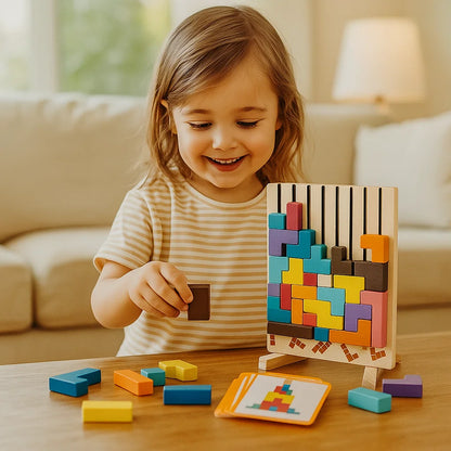 Montessori Holz Baustein und Formen Spiel