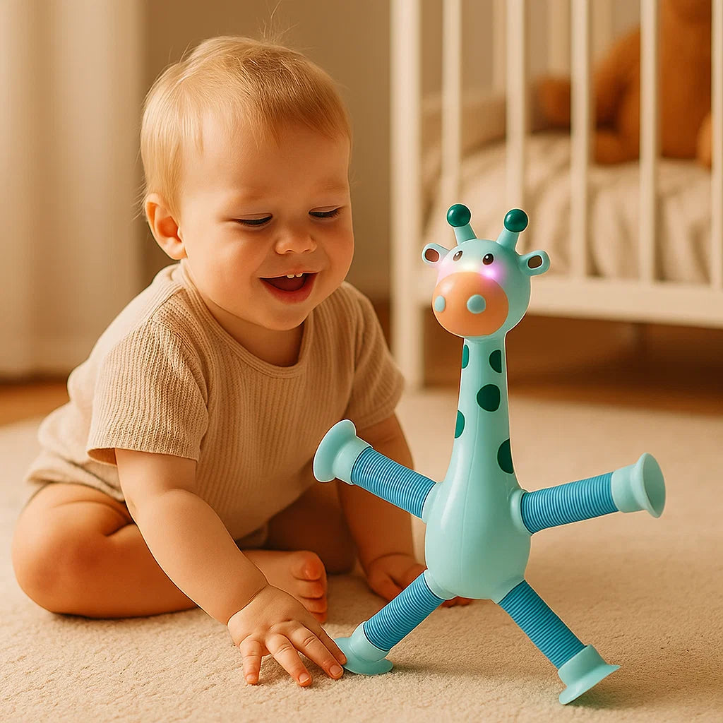 Sensorische Saugnapf Giraffe Baby Spielzeug