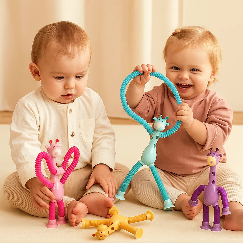 Sensorische Saugnapf Giraffe Baby Spielzeug