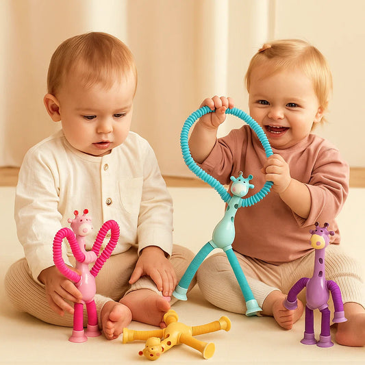 Sensorische Saugnapf Giraffe Baby Spielzeug