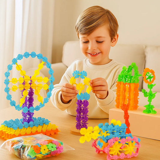 Flockenförmige Montessori Spielbausteine
