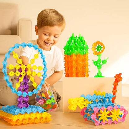 Flockenförmige Montessori Spielbausteine
