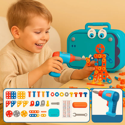 Handwerker Bauset für Kinder im Niedlichen Dino Design