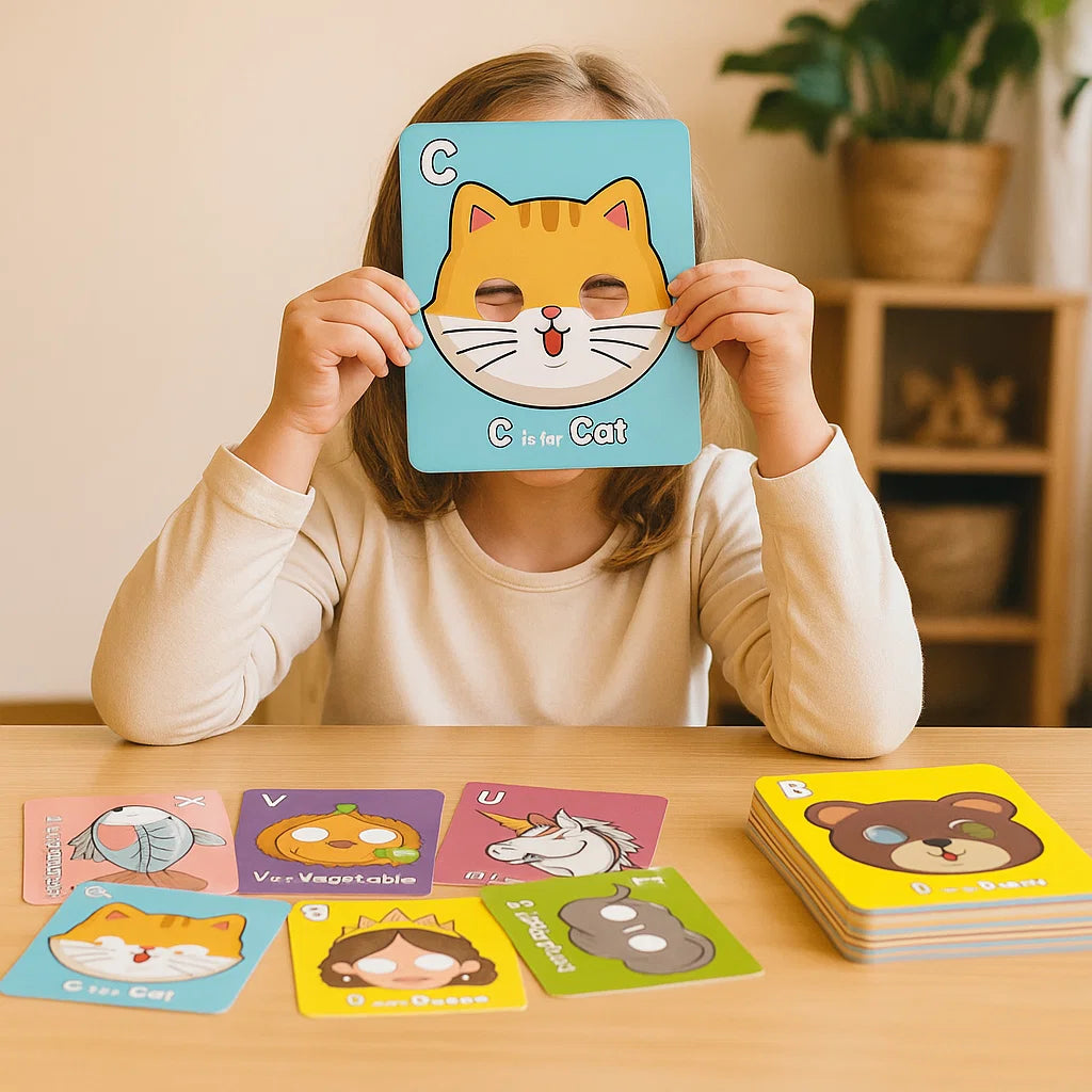 Alphabet Lernkarten mit Tierdesigns