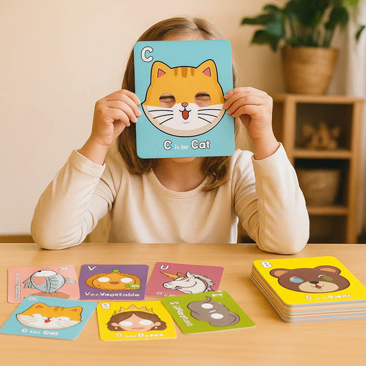 Alphabet Lernkarten mit Tierdesigns